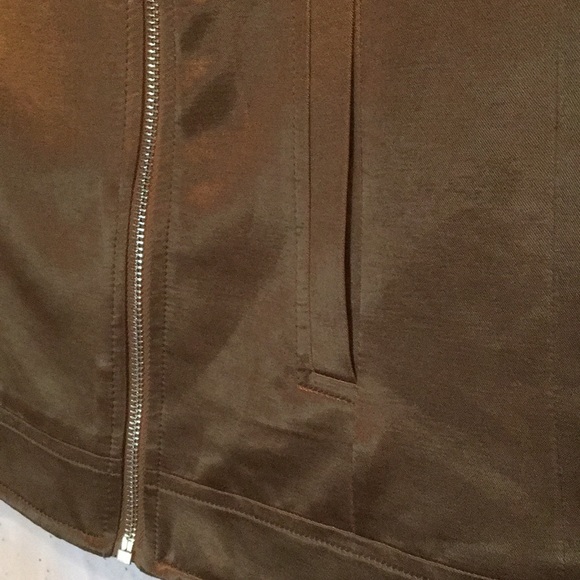 MASSIMO DUTTI WELL TAILORED SATIN MOTO VEST - Picture 4 of 8